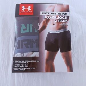 Men 2-Pack Under Armour UA Charged Cotton Boxerjock  Underwear‎ XXL